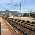 Bahnhof von Ambérieu mit Blick Richtung Bugey
