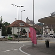 Schloss Porrentruy vom Bahnhof aus