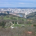 Blick von Süd auf Besançon