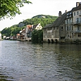 die Loue in Ornans, Blick flussaufwärts