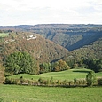 Blick zurück auf die Bienne-Schlucht