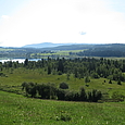 Landschaft mit Lac de Remoray