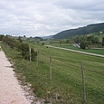 Veloweg Pontarlier-Gilley mit Blick auf den Doubs
