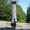 Strassenkreuzung in der Forêt de Chaux