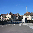 Pontarlier vor der Doubs-Brücke