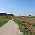 Strasse von Vendlincourt Richtung Coeuve
