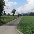 Veloweg entlang Bahn in Les Verrières