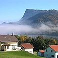 der Lac Brenet und der Dent de Vaulion