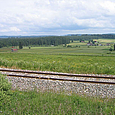 Bahnlinie in der Umgebung von Gilley