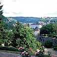 Blick vom Bahnhof auf Besançon