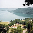 der Lac de Chalain von oben